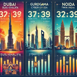 Comparing Property Prices: Burj Khalifa, Gurugram, and Noida